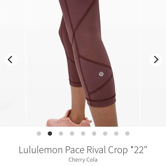 Lululemon Pace Rival Crop *22" - Picture 3 of 9